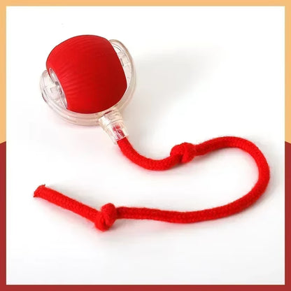 Rechargeable Interactive Dog & Cat Toy - Automatic Rolling Ball with Fake Tail for Endless Fun!